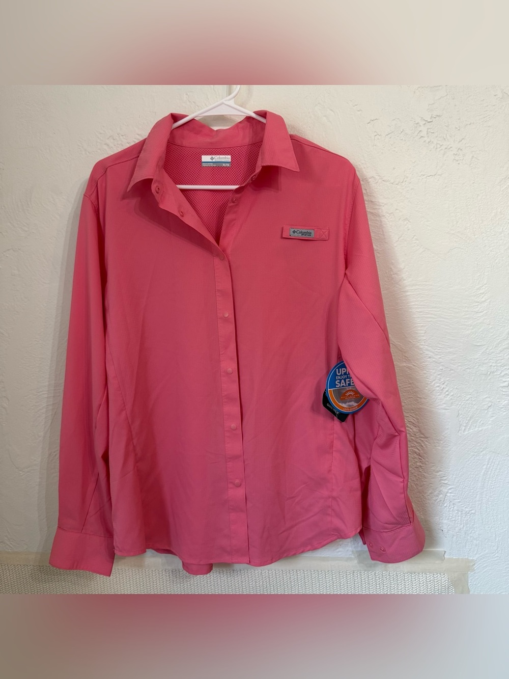 Columbia PFG Crystal Springs Omni-Shade UPF 40 Long Sleeve Shirt Womens XL NWT